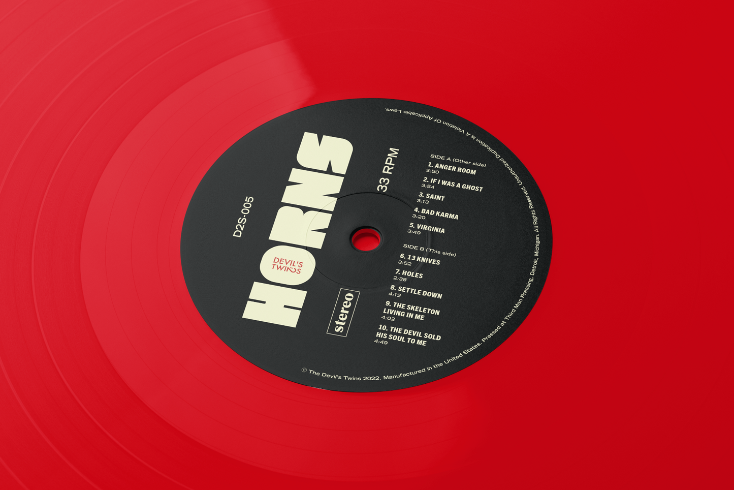 HORNS (Limited Edition Third Man Pressing RED VINYL LP)