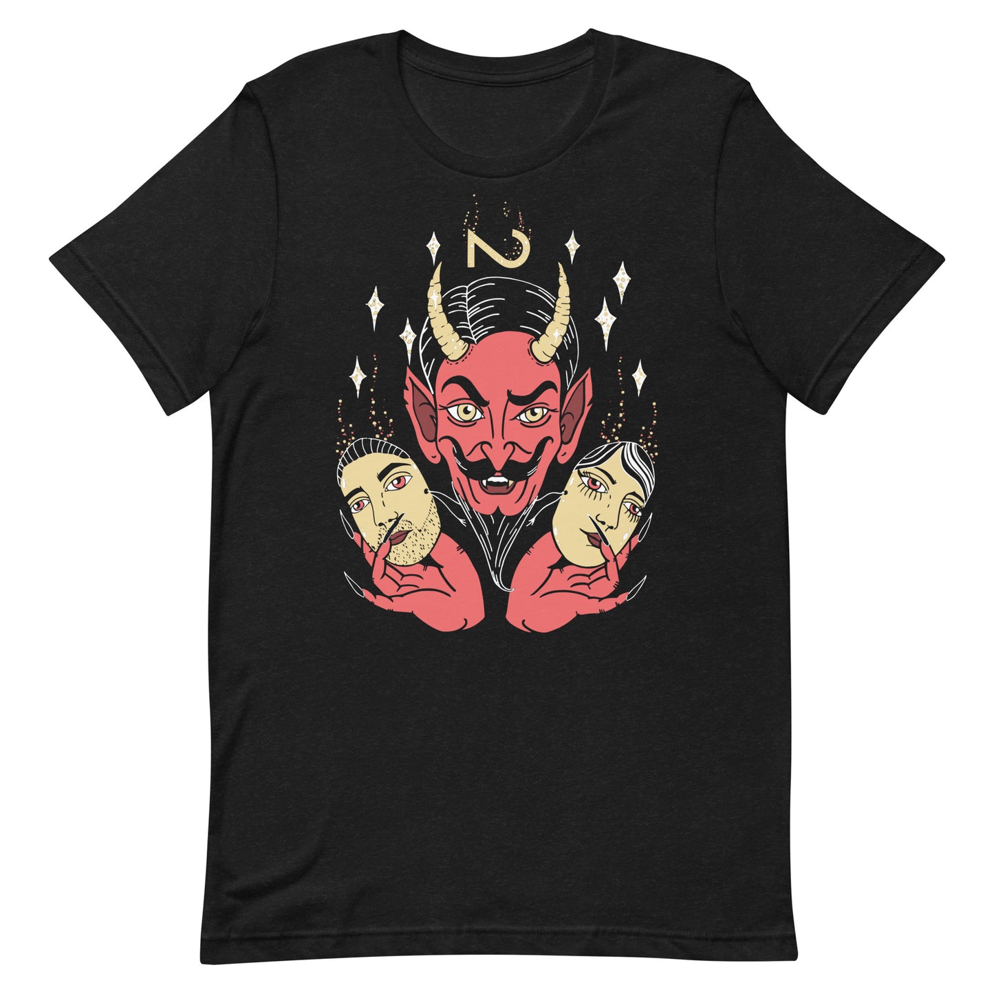 The Devil Wears Masks Unisex t-shirt